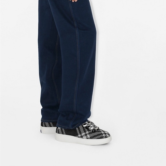 Burberry Box Check Knit Low-Top Sneakers 38.5 - Picture 9 of 9